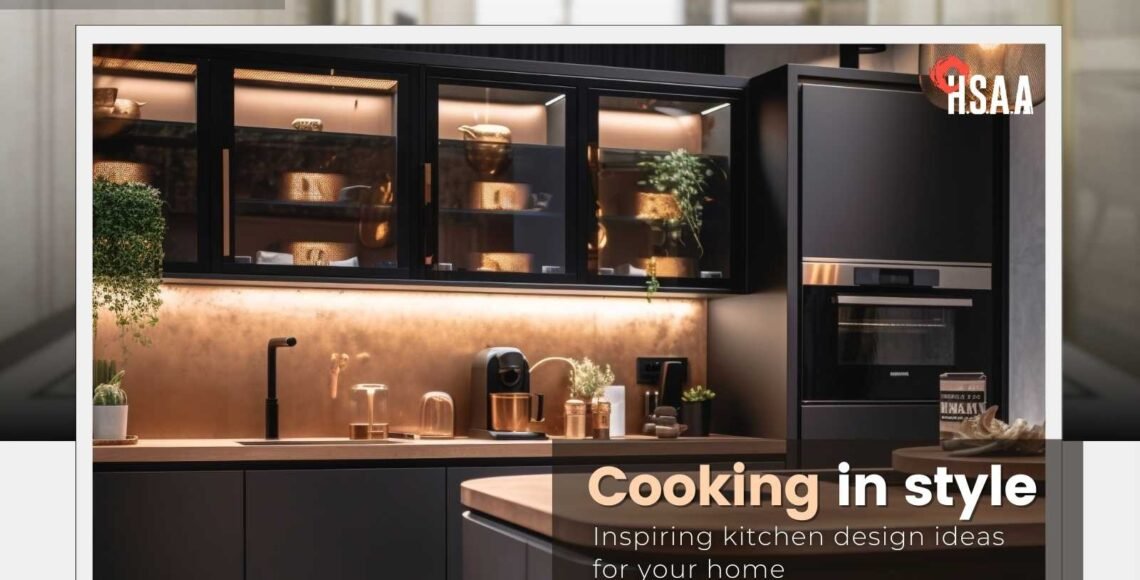 A beautifully designed modern kitchen with sleek countertops, stylish cabinetry, and well-organized cooking spaces that combine form and function to create an inspiring cooking environment.